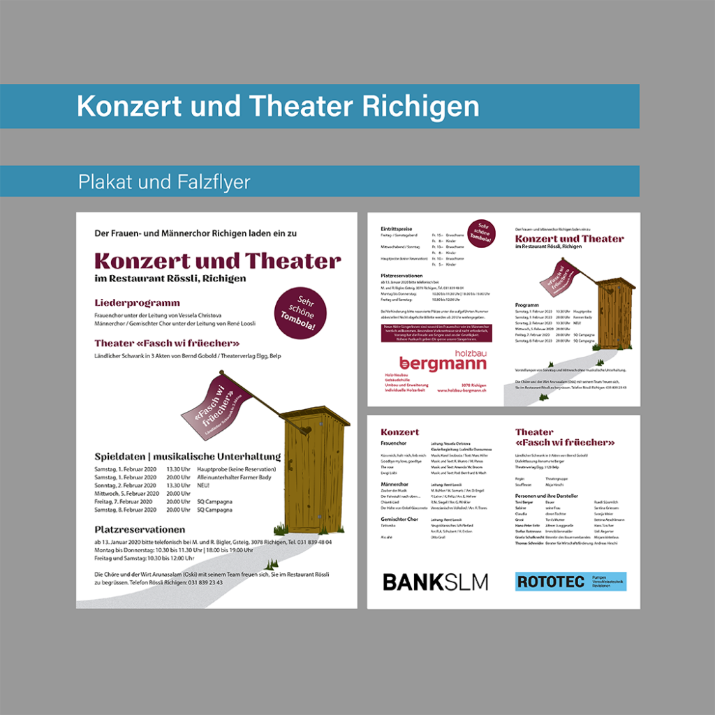 Flyer Theater und Konzert