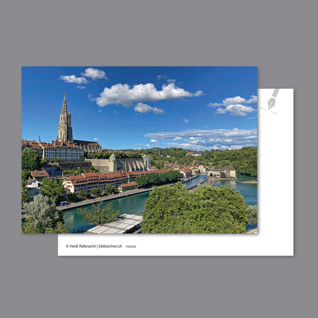 Bern mit Sicht auf Münster und Aare